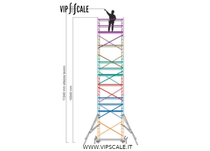 Ponteggio Argo AP6/B con livellatori