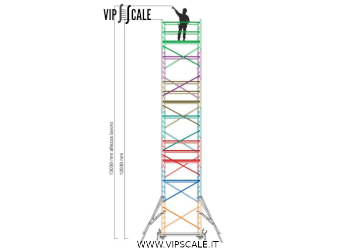 Ponteggio Argo AP7/B con livellatori