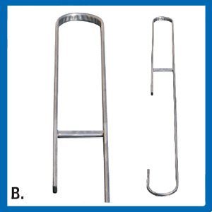 Scala in alluminio d'appoggio semplice F11 - immagine 4
