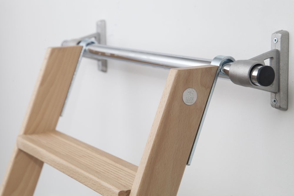 Scale per libreria in legno 12 gradini colore a scelta H300 cm - immagine 7