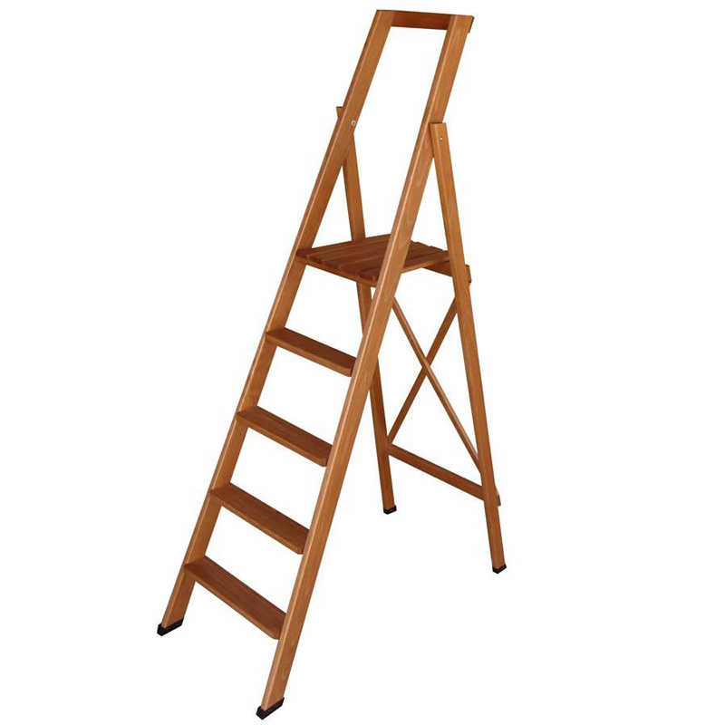 Scala in legno pieghevole HOME mod. base 5 gradini - VIPscale - Ponteggi,  trabatelli e scale per uso industriale
