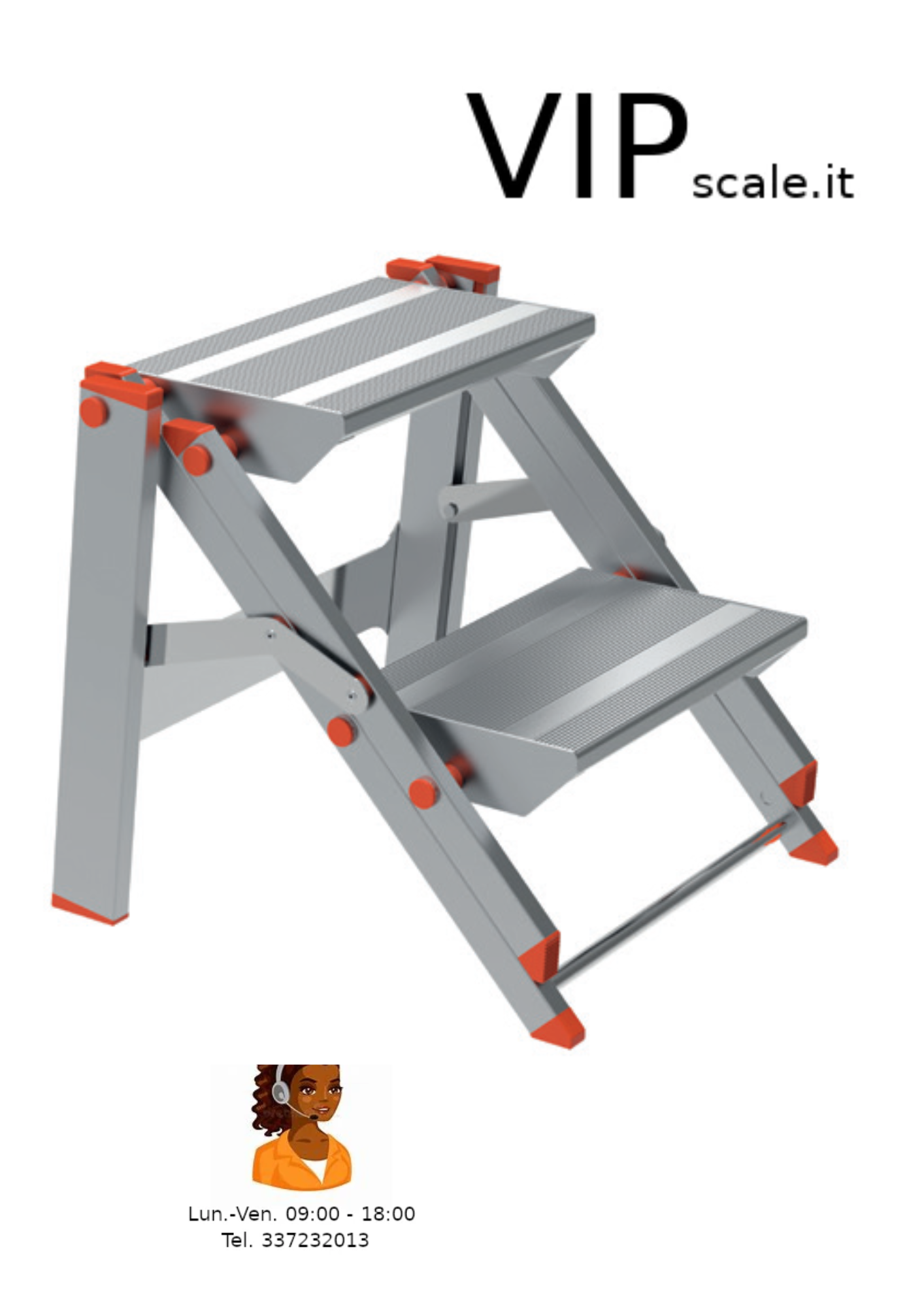 SGABELLO CLASS DA 2 A 4 GRADINI - immagine 2