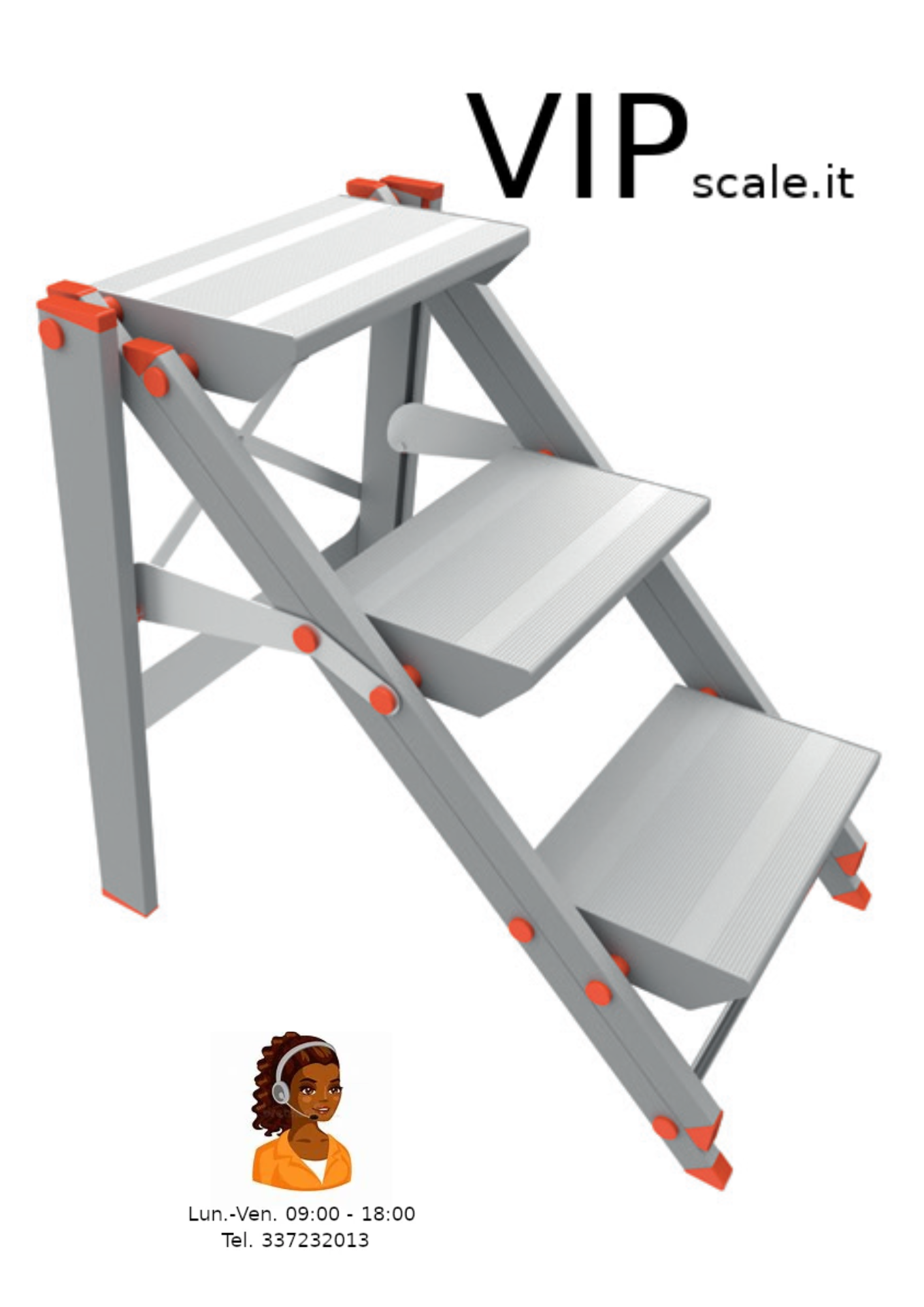 SGABELLO CLASS DA 2 A 4 GRADINI - immagine 3