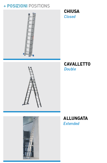 SCALA AZZURRA A 3 ELEMENTI - immagine 2