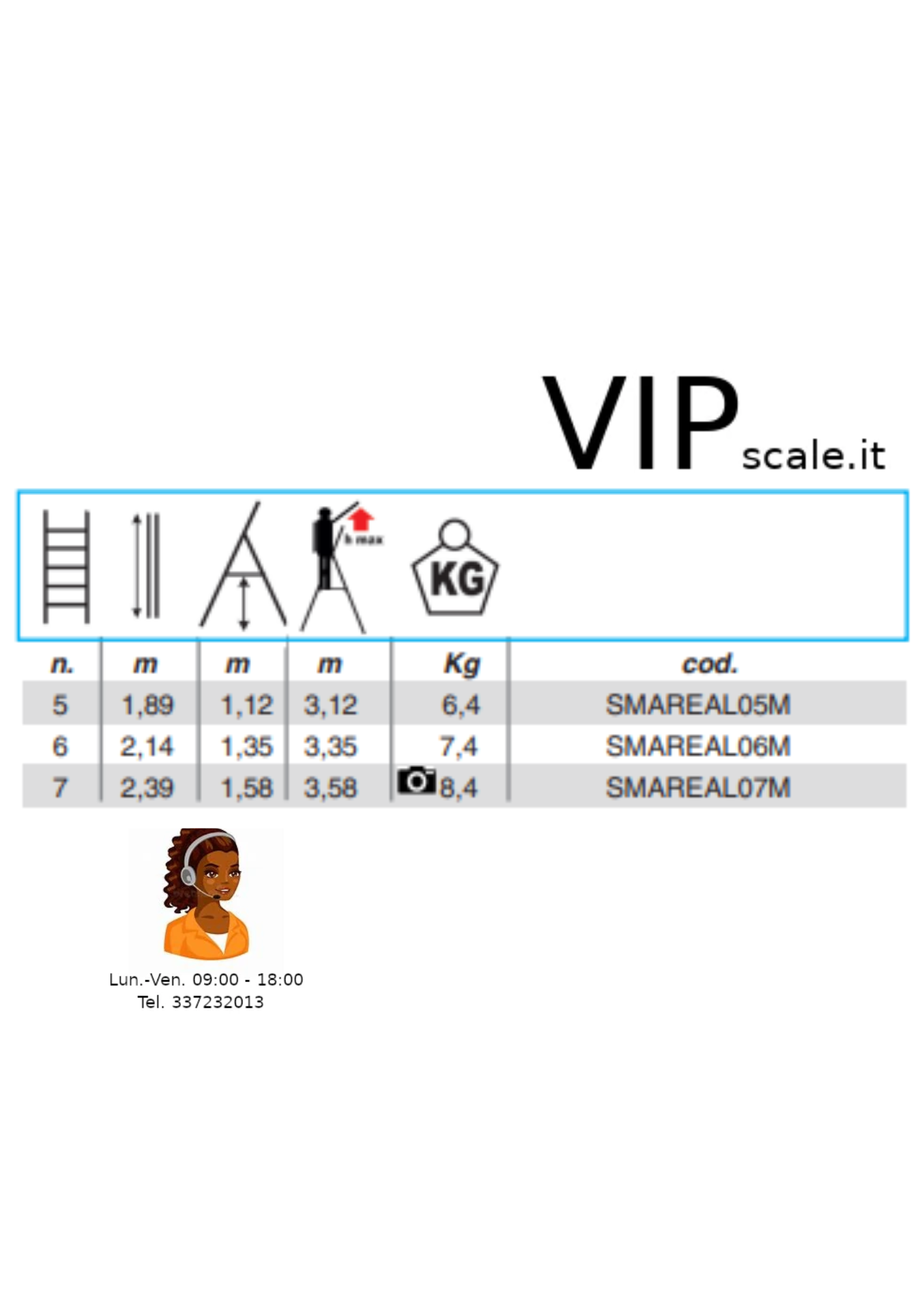 SCAL MAREA MAXILIGHT DA 5 A 7 GRADINI - immagine 5